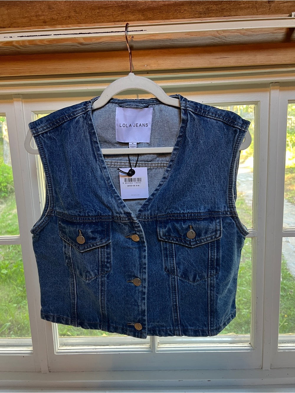LOLA JEANS Denim Vest in Classic Blue